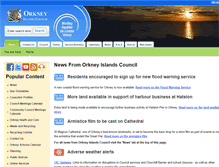 Tablet Screenshot of orkney.gov.uk